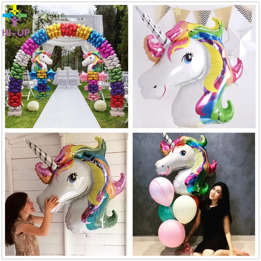 unicorn party118 * 90cm Rainbow Unicorn Party Supplies Foil Balloons Kids Cartoon Animal Horse Float Globe Birthday Weding Party
unicorn party118 * 90cm Rainbow Unicorn Party Supplies Foil Balloons Kids Cartoon Animal Horse Float Globe Birthday Weding Party