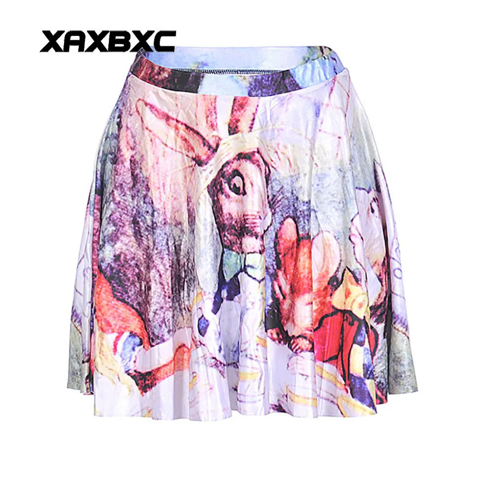 NEW 1223 Summer Sexy Girl Comic Alice in Wonderland rabbit Printed Cheering Squad Tutu Skater Women Mini Pleated Skirt Plus Size
NEW 1223 Summer Sexy Girl Comic Alice in Wonderland rabbit Printed Cheering Squad Tutu Skater Women Mini Pleated Skirt Plus Size