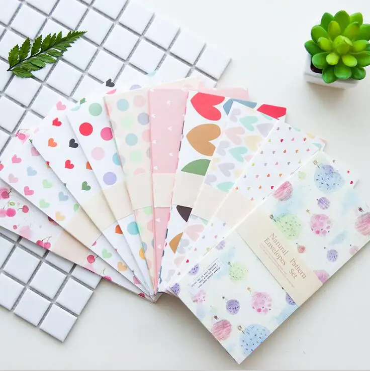 

20 pcs/lot Cartoon Kawaii Cute Korea Paper Envelope mini Small Baby Gift Craft Envelopes for Wedding Letter Invitations