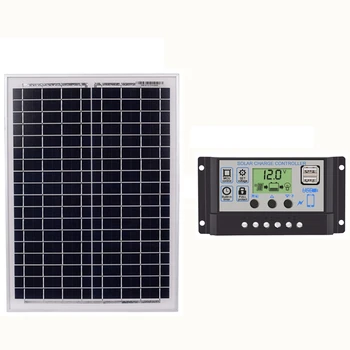 Black 18V20W Solar Panels + 60A 12V/24V Solar Controller With Usb Interface 60A
Black 18V20W Solar Panels + 60A 12V/24V Solar Controller With Usb Interface 60A