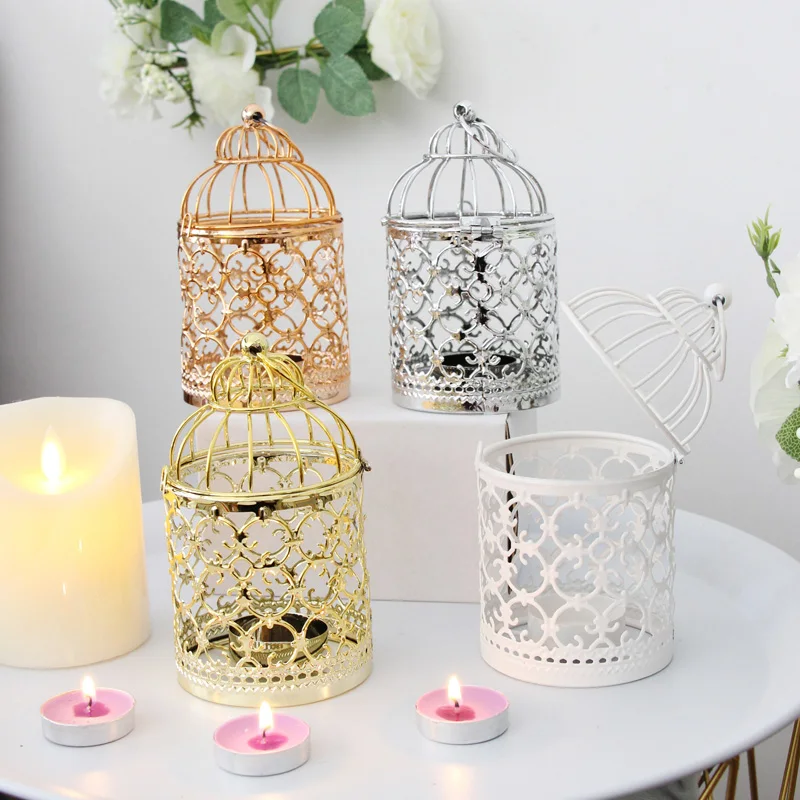 4 styles Candle Holders Hollow Holder Candlestick Tealight Hanging Lantern Bird Cage Vintage Wrought New portable Home Decor
4 styles Candle Holders Hollow Holder Candlestick Tealight Hanging Lantern Bird Cage Vintage Wrought New portable Home Decor