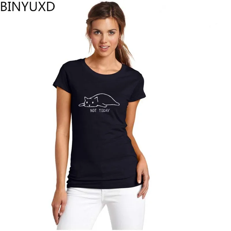 BINYUXD 2019 Fashion Not Today woMen's T-Shirt Short Sleeve Around The Neck Funny Hipster Cat Lazy Printed Printed T-Shirts tees
BINYUXD 2019 Fashion Not Today woMen's T-Shirt Short Sleeve Around The Neck Funny Hipster Cat Lazy Printed Printed T-Shirts tees