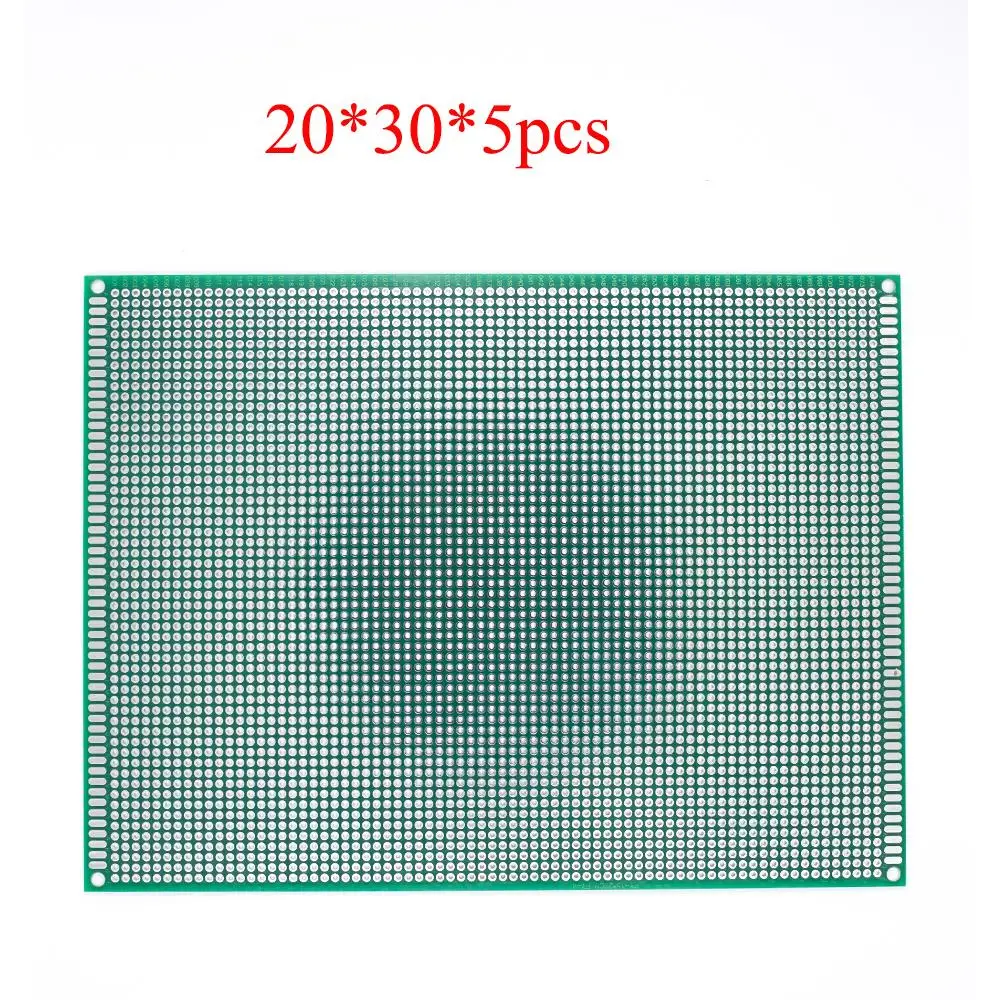 5pcs/lot 20*30 Double Side Copper Prototype PCB Universal Board Experimental Development Plate For Arduino
5pcs/lot 20*30 Double Side Copper Prototype PCB Universal Board Experimental Development Plate For Arduino