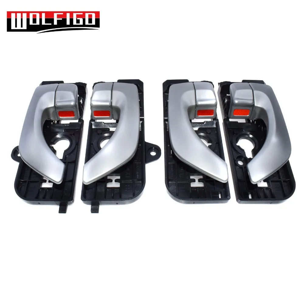 WOLFIGO Silver Inside Door Handles Front Rear Left Right For 2005 2006 2007 2008 Hyundai Sonata 83620-3K020,82610-3K020 New
WOLFIGO Silver Inside Door Handles Front Rear Left Right For 2005 2006 2007 2008 Hyundai Sonata 83620-3K020,82610-3K020 New