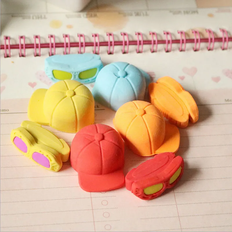 2Pcs Stationery Supplies Kawaii Cartoon Pencil Erasers cute Hat and eyes Erasers office Correction Supplies Kid learning Gifts
2Pcs Stationery Supplies Kawaii Cartoon Pencil Erasers cute Hat and eyes Erasers office Correction Supplies Kid learning Gifts