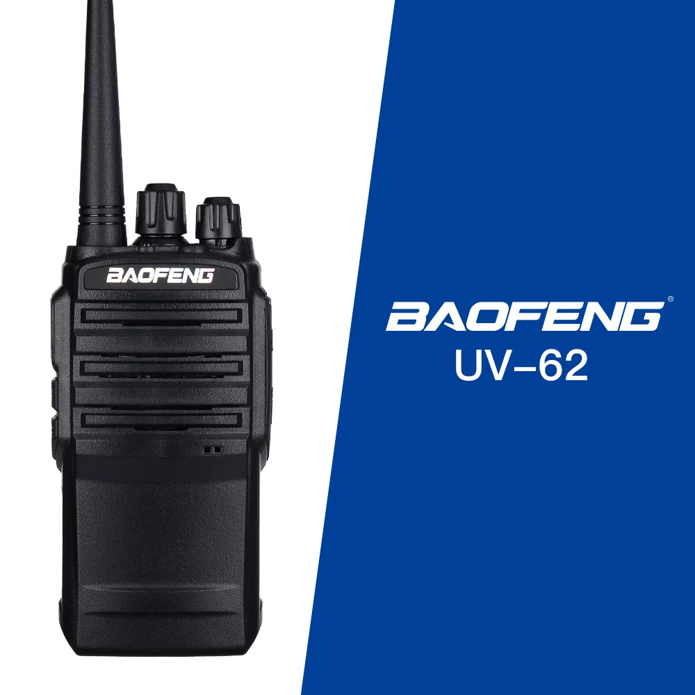 BaoFeng UV-62 Walkie Talkie Portable PTT Radio 5W 128CH UHF DTMF VOX 1750Hz Tone FM VOX 1800mAh UV62 CB radio Interphone
BaoFeng UV-62 Walkie Talkie Portable PTT Radio 5W 128CH UHF DTMF VOX 1750Hz Tone FM VOX 1800mAh UV62 CB radio Interphone