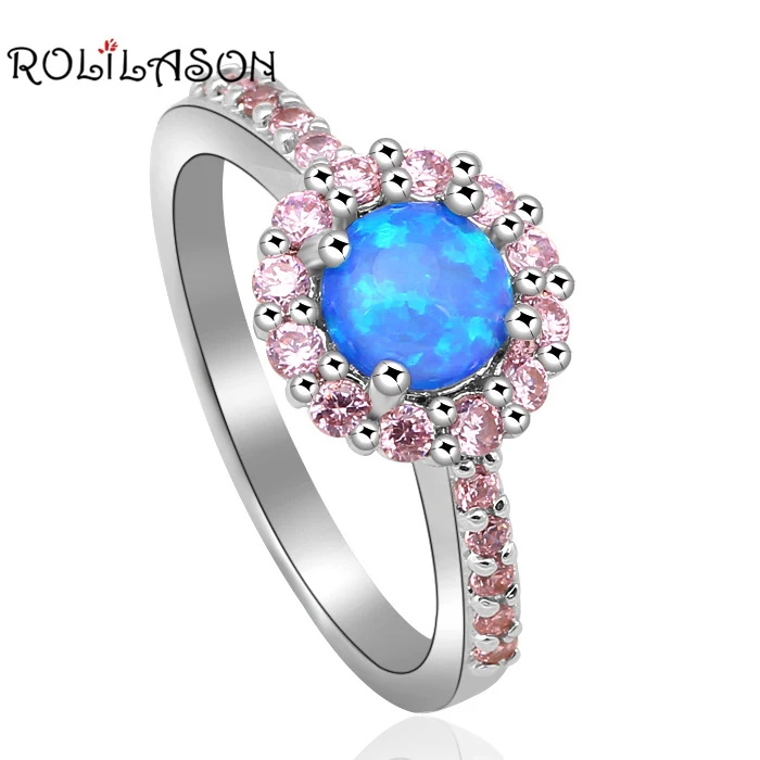 ROLILASON Lovely Pink Inlay Round Blue Fire Opal 925 Silver Crystal Fashion Jewelry Rings USA #7#8#9#10 OR713
ROLILASON Lovely Pink Inlay Round Blue Fire Opal 925 Silver Crystal Fashion Jewelry Rings USA #7#8#9#10 OR713