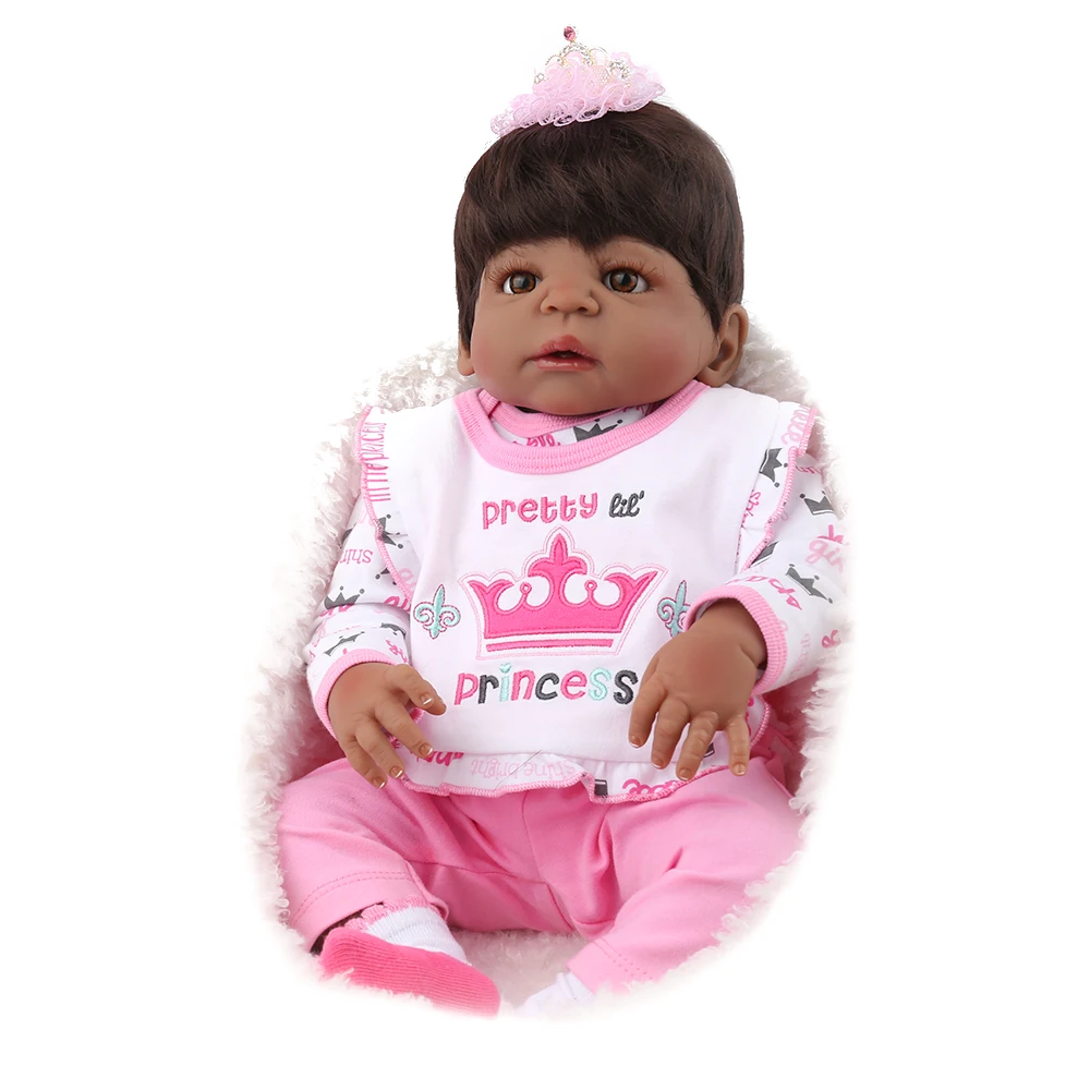 reborn doll 55cm vinyl silicone reborn baby dolls Smooth black skin com corpo dolls for girls alive bebe reborn surprise gift
reborn doll 55cm vinyl silicone reborn baby dolls Smooth black skin com corpo dolls for girls alive bebe reborn surprise gift