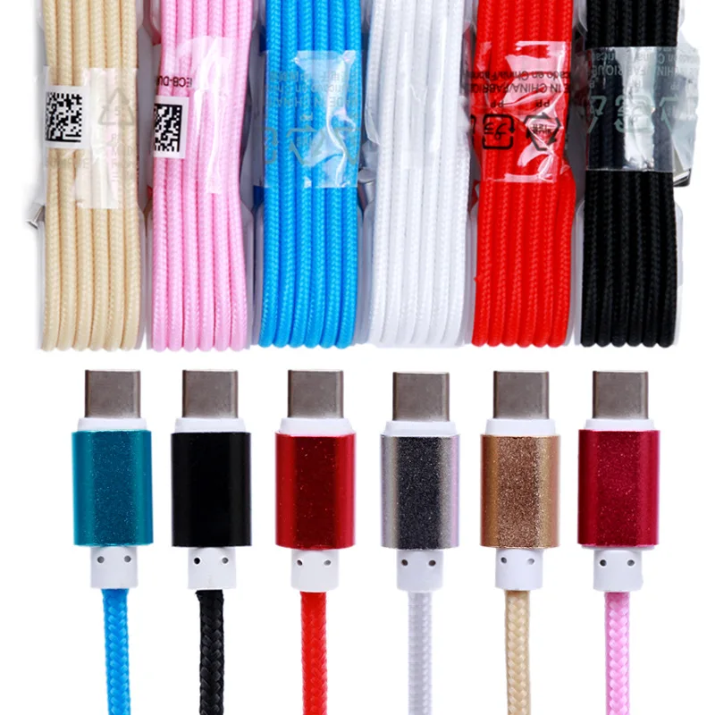 100pcs lot Accessory Bundles 1.5M 2 AMP Nylon Braided Rope Type-C 3.1 Sync Fast Quick Charging Cable Cord For samsung note 8 s8
100pcs lot Accessory Bundles 1.5M 2 AMP Nylon Braided Rope Type-C 3.1 Sync Fast Quick Charging Cable Cord For samsung note 8 s8