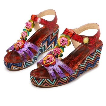 SONDR flower red wedge sandals chaussures femmes nouveau 2019 women comfy platform sandal shoes open toe heels genuine leather
SONDR flower red wedge sandals chaussures femmes nouveau 2019 women comfy platform sandal shoes open toe heels genuine leather