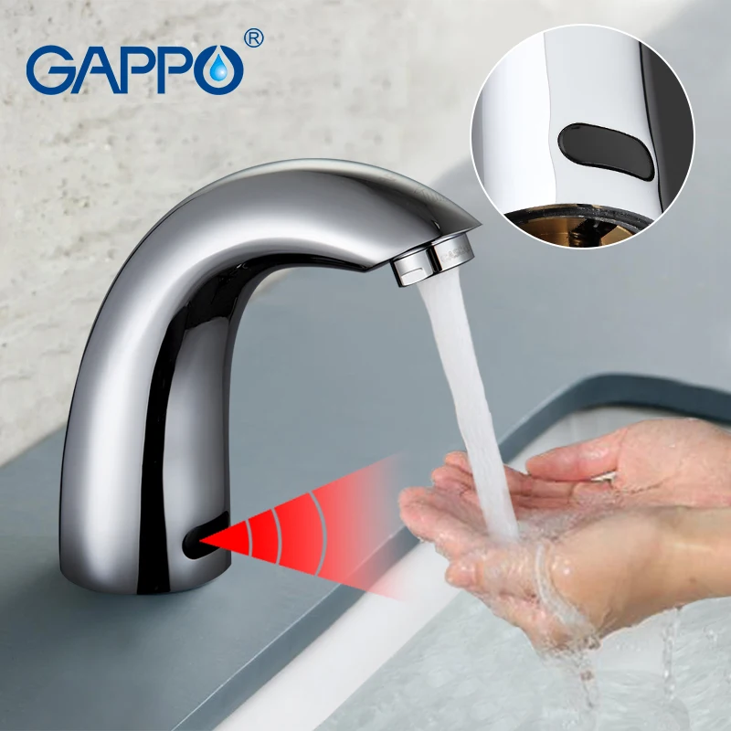 GAPPO Bathroom Automatic Infrared Sink Hands Touchless Free Faucet Sensor Tap Water Saving Inductive Electric Basin Faucet Mixer
GAPPO Bathroom Automatic Infrared Sink Hands Touchless Free Faucet Sensor Tap Water Saving Inductive Electric Basin Faucet Mixer