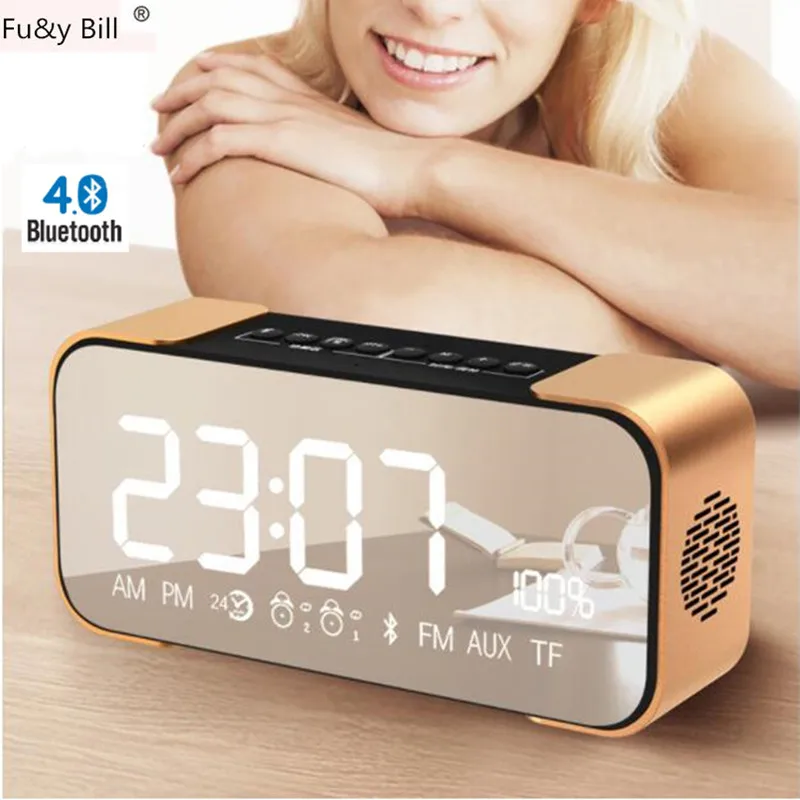 Fuy Bill Bluetooth Speaker PTH-305 Wireless Stereo Music Sound Box Support FM Radio Line in TF Time/Alarm Clock altavoz Speakers
Fuy Bill Bluetooth Speaker PTH-305 Wireless Stereo Music Sound Box Support FM Radio Line in TF Time/Alarm Clock altavoz Speakers