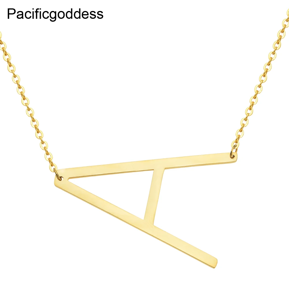 Pacificgoddess initial letter necklace fashion stainless steel chokers necklace for women party gift
Pacificgoddess initial letter necklace fashion stainless steel chokers necklace for women party gift