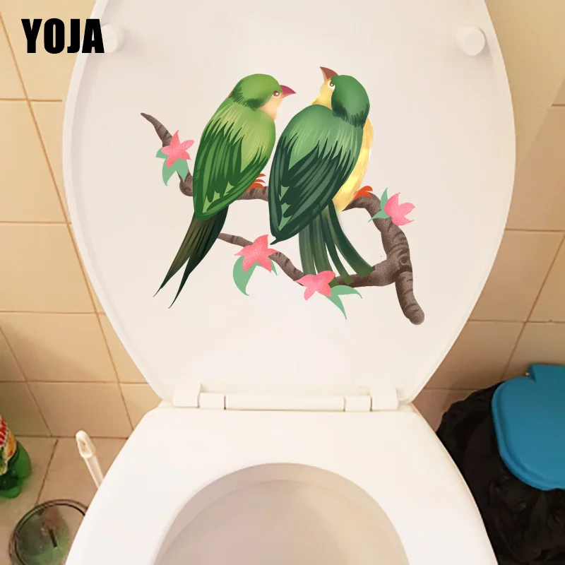YOJA 24 4x22 1 см птица стоя на ветке милое животное унитаз Декор для дома комнаты