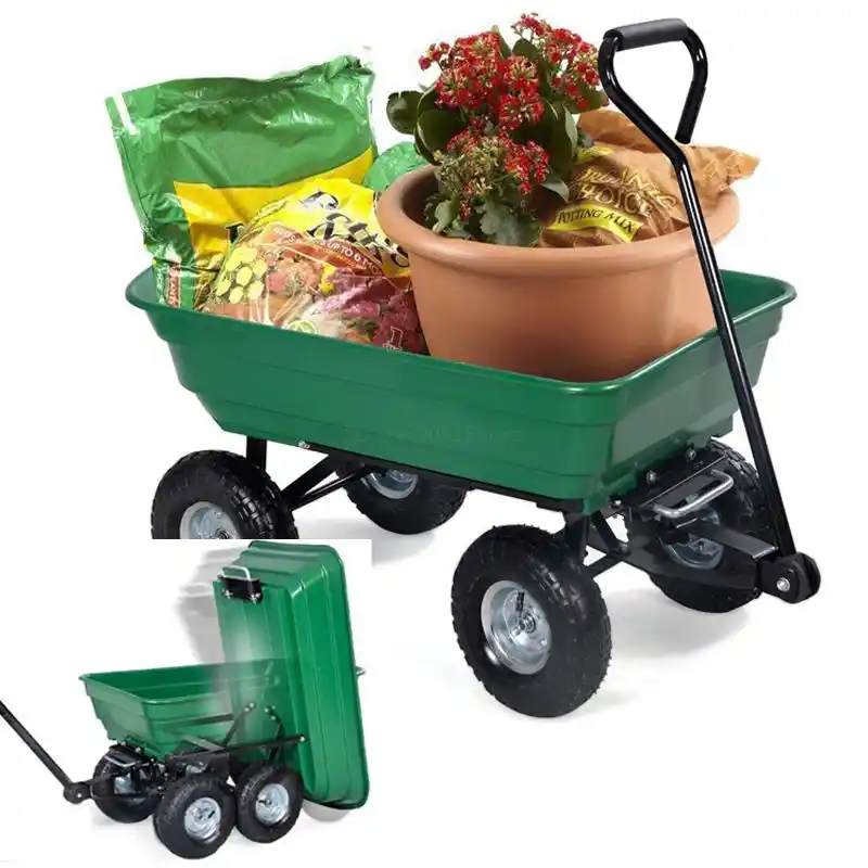 Useful Tipper Wagon Cart Utility Garden Toy Buggy Camp Beach