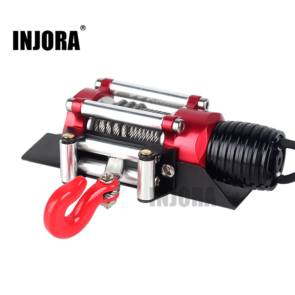 INJORA RC Car Metal Steel Wired Automatic Simulated Winch for 1/10 RC Crawler Car Axial SCX10 90046 D90 Traxxas TRX4
INJORA RC Car Metal Steel Wired Automatic Simulated Winch for 1/10 RC Crawler Car Axial SCX10 90046 D90 Traxxas TRX4