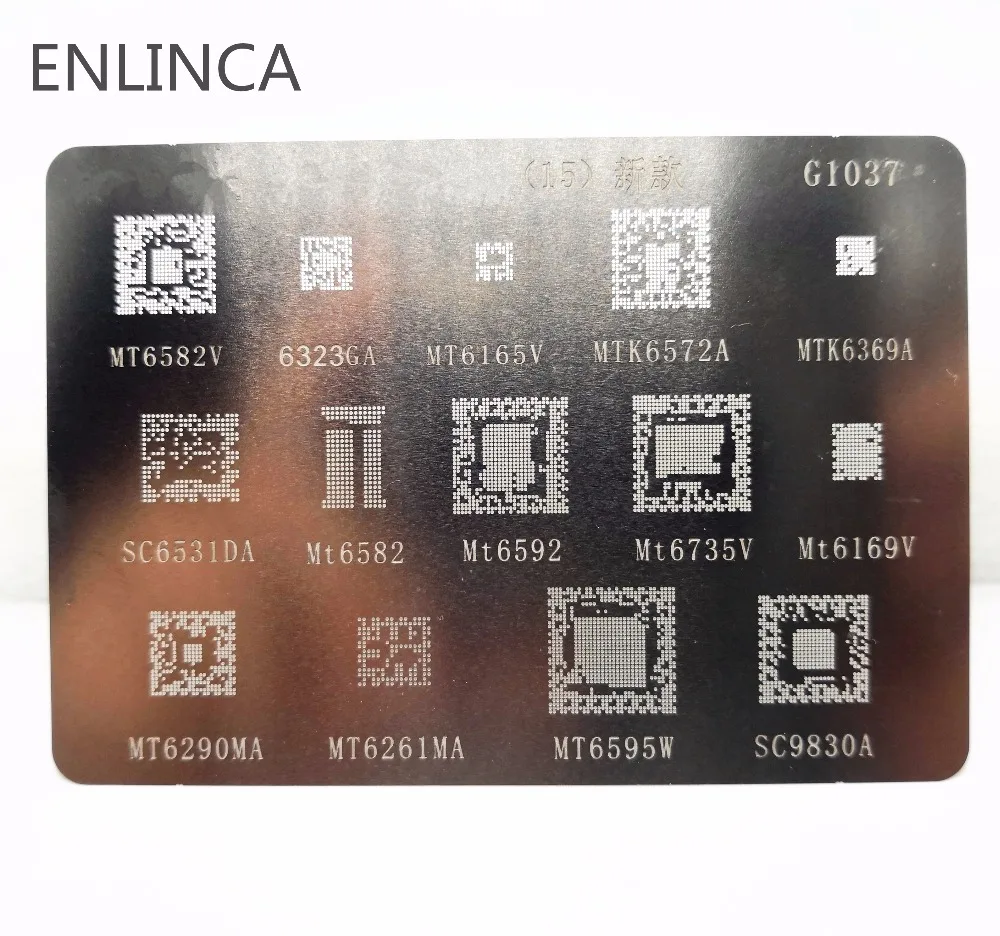1-5pcs BGA reballing reball stencil for MTK xiaomi series MTK6369 MT6582 MT6572A MT6592V MT6323GA MT6169V MT6735V MT6339A
1-5pcs BGA reballing reball stencil for MTK xiaomi series MTK6369 MT6582 MT6572A MT6592V MT6323GA MT6169V MT6735V MT6339A