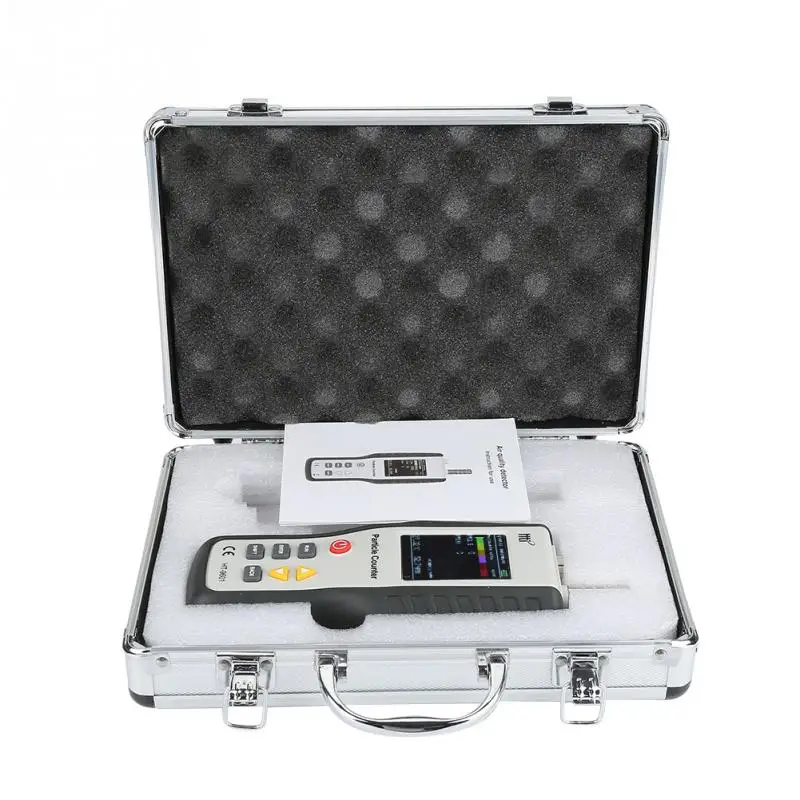 HT Air Quality Monitor High Accuracy PM2.5 PM10 Air Quality Analyzer Detector Humidity Meter Handheld Particle Counter Monitor
HT Air Quality Monitor High Accuracy PM2.5 PM10 Air Quality Analyzer Detector Humidity Meter Handheld Particle Counter Monitor
