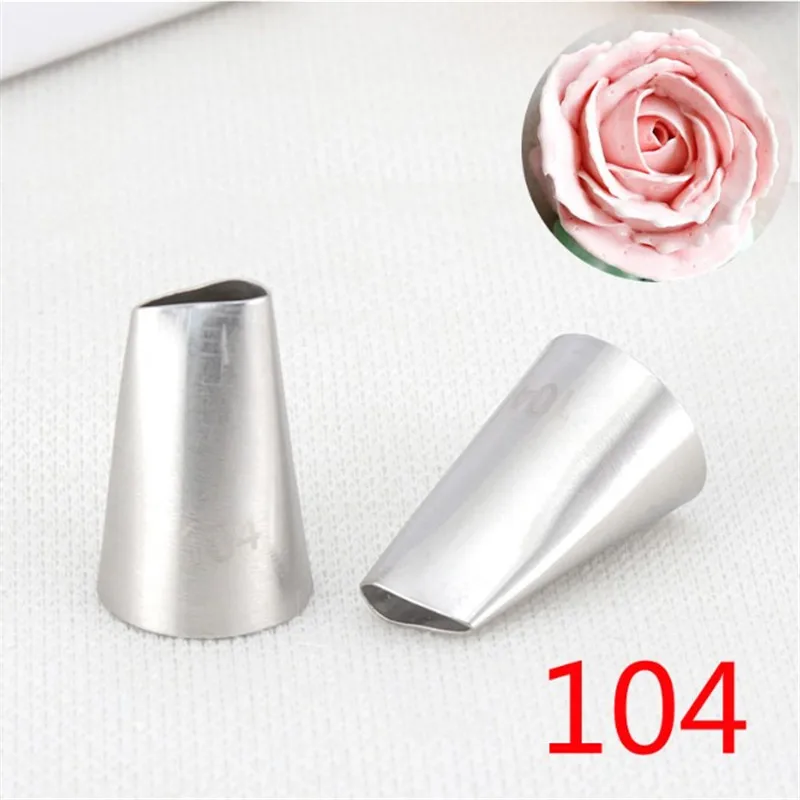 #104 Rose Petal 304 Stainless Steel Pastry Nozzles DIY Cake Decorating Piping Nozzles Sugarcraft Cupcake Icing Tools
#104 Rose Petal 304 Stainless Steel Pastry Nozzles DIY Cake Decorating Piping Nozzles Sugarcraft Cupcake Icing Tools