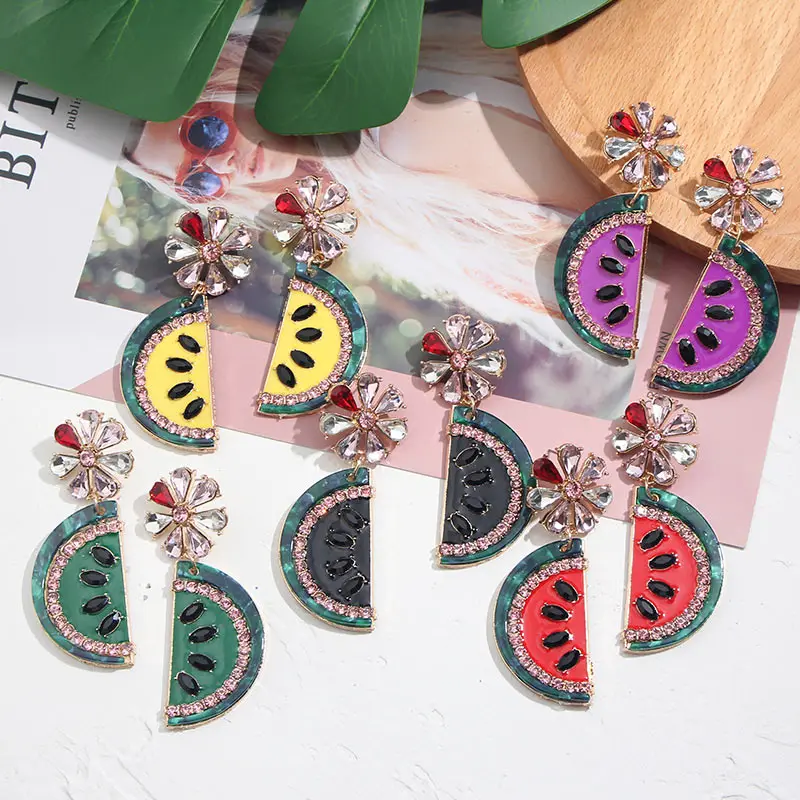 Flatfoosie Fashion Korean style Fruit Crystal Dangle Drop Earrings For Women Cute Watermelon Hot Hanging Earrings Jewelry Gifts
Flatfoosie Fashion Korean style Fruit Crystal Dangle Drop Earrings For Women Cute Watermelon Hot Hanging Earrings Jewelry Gifts