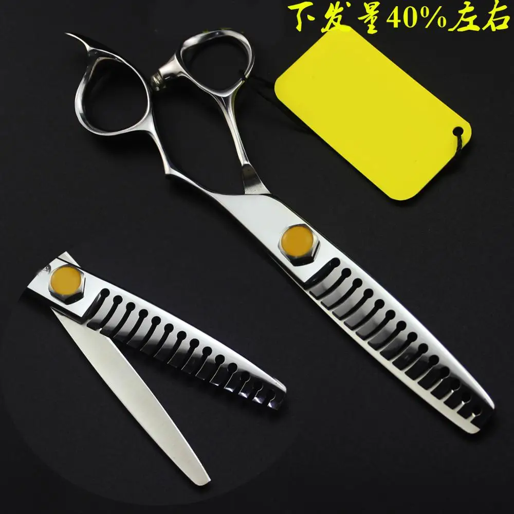 Brand Japan import 6" 440C High-end hair thinning scissors professional barber hairdressing thinning scissors Teeth cut shears
Brand Japan import 6" 440C High-end hair thinning scissors professional barber hairdressing thinning scissors Teeth cut shears