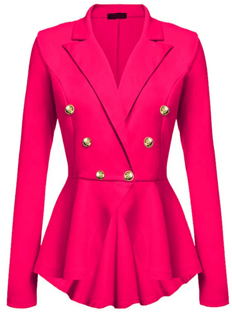 Plus Size Casual Notched Button Solid Skirt Coat Slim Office Suit Jacket Lady Full Sleeve Women Outwear Clothing Blazer
Plus Size Casual Notched Button Solid Skirt Coat Slim Office Suit Jacket Lady Full Sleeve Women Outwear Clothing Blazer