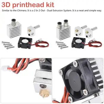 3D Print Head Kit Dual Color Extruder Multi-extrusion All metal Dual Extruder 3D printer parts printer filament
3D Print Head Kit Dual Color Extruder Multi-extrusion All metal Dual Extruder 3D printer parts printer filament