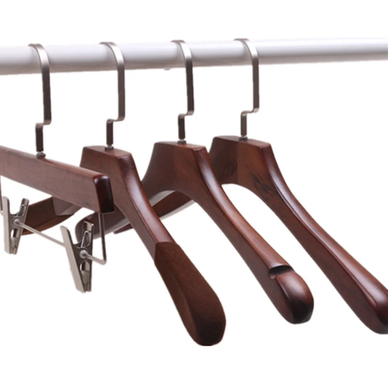 5 pcs/lot Heavy Duty Wooden Coat Hangers Solid Wood Clothes Hanger of Vintage Color with Anti-skid Shoulder Design for Adult Kid
5 pcs/lot Heavy Duty Wooden Coat Hangers Solid Wood Clothes Hanger of Vintage Color with Anti-skid Shoulder Design for Adult Kid