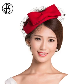 FS Women Wool Fascinator Wedding With Veil Bowknot Pillbox Hats Black Red Pink Ladies Elegant Church Dresses Vintage Fedoras
FS Women Wool Fascinator Wedding With Veil Bowknot Pillbox Hats Black Red Pink Ladies Elegant Church Dresses Vintage Fedoras