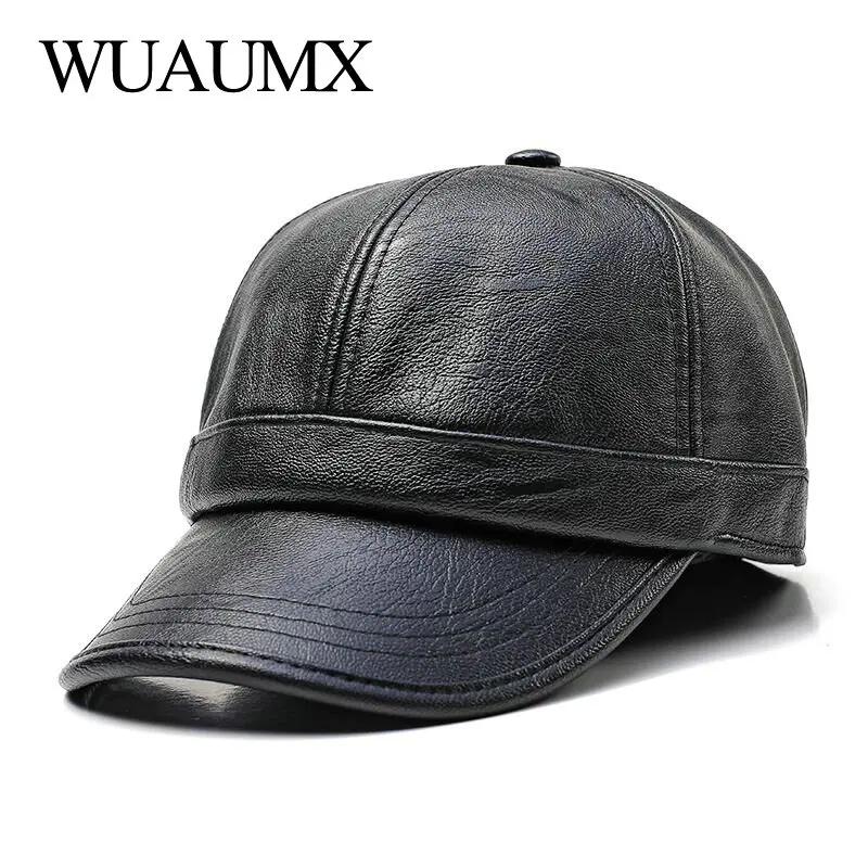 Wuaumx High Quality PU Leather Baseball Caps For Men Faux Leather Fall Winter Warm Dad Hat Casual Snapback Cap Solid Casquette
Wuaumx High Quality PU Leather Baseball Caps For Men Faux Leather Fall Winter Warm Dad Hat Casual Snapback Cap Solid Casquette