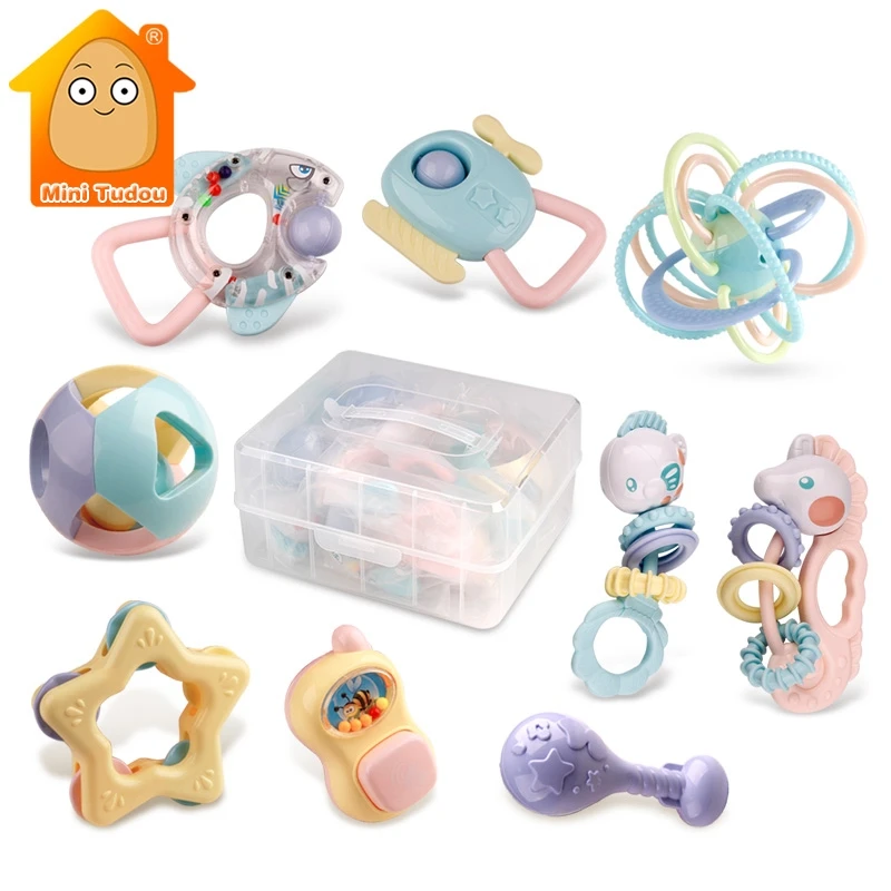 9PCS Baby Rattles Toys Animal Teether Music Hand Shake Bed Bell Newborns Plastic Animal Rattles Baby Soft Toys 0-12 Months
9PCS Baby Rattles Toys Animal Teether Music Hand Shake Bed Bell Newborns Plastic Animal Rattles Baby Soft Toys 0-12 Months