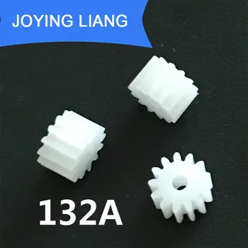 132A Modulus 0.5 13 Teeth 2mm Shaft Tight Pom Plastic Pinion Gear Toy Model Gear (5000pcs/lot)