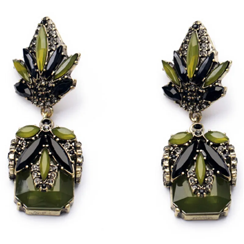 2017 New Brand brincos Vintage Dark Green Earrings Swing Dangle Drop Earrings for women stud Factory Wholesale
2017 New Brand brincos Vintage Dark Green Earrings Swing Dangle Drop Earrings for women stud Factory Wholesale