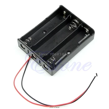Black Plastic Storage Box Case Holder For 3PCS 18650 Battery With 6" Wire Leads 
Black Plastic Storage Box Case Holder For 3PCS 18650 Battery With 6" Wire Leads