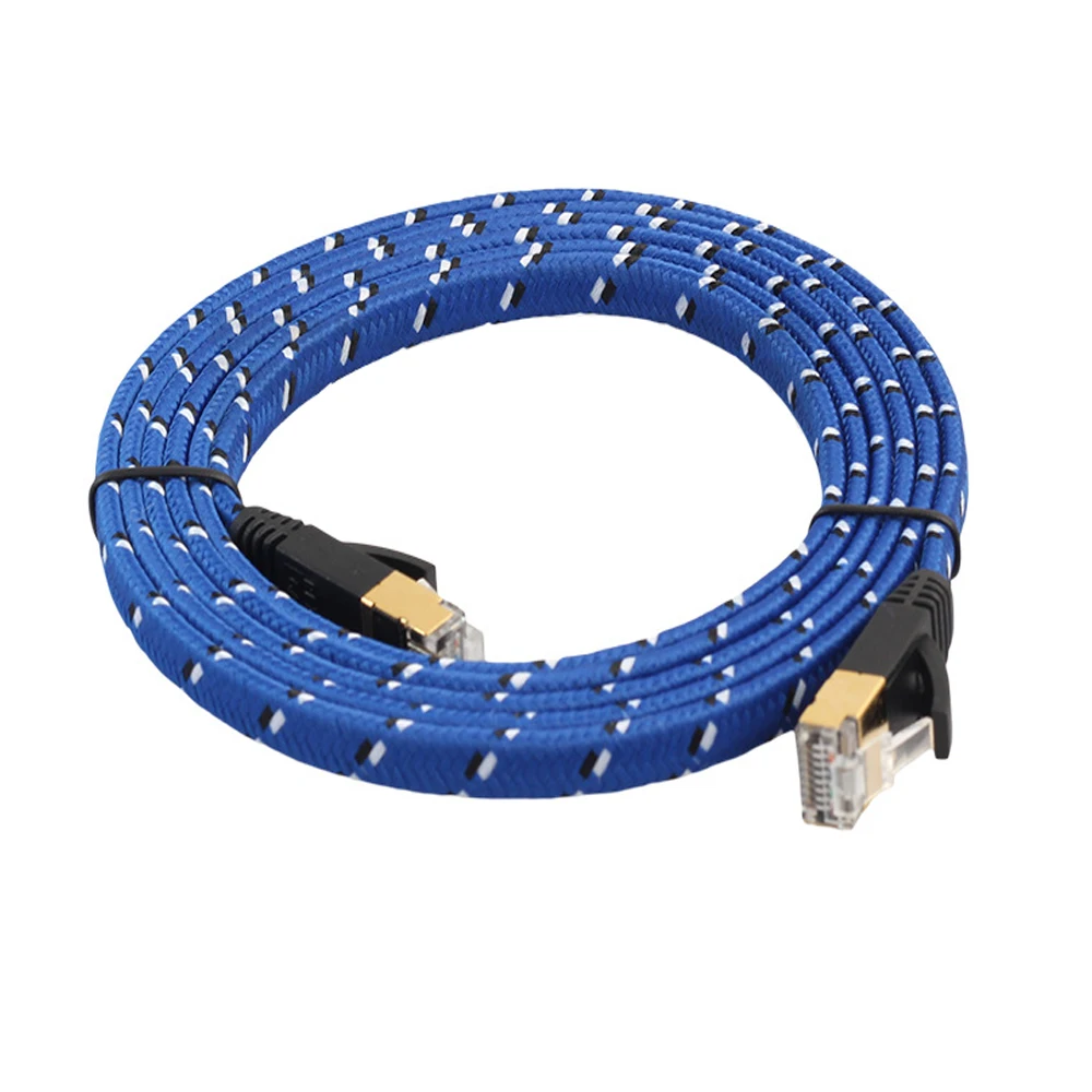 Flexible Ethernet Cables Cat7 RJ45 Plug 1m 1.8m 3m 5m 8m Lan Cable Network for Computer Router Moden 3 Layers Shield 30AWG Cord
Flexible Ethernet Cables Cat7 RJ45 Plug 1m 1.8m 3m 5m 8m Lan Cable Network for Computer Router Moden 3 Layers Shield 30AWG Cord