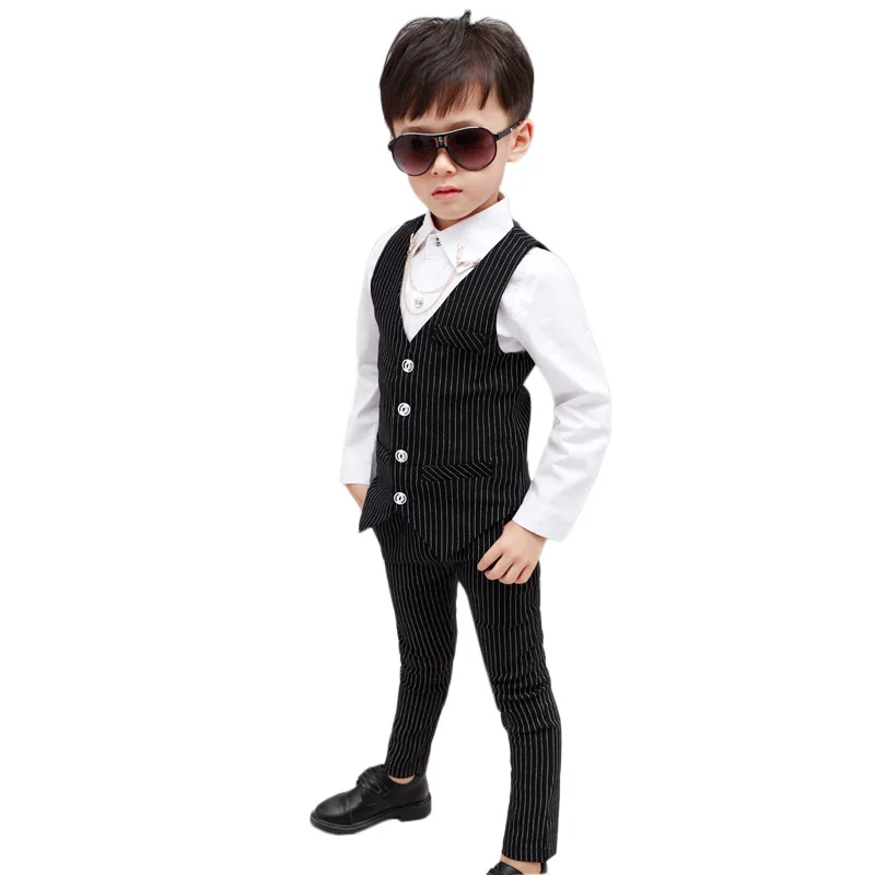 School Boys Formal Suits Birthday Wedding Party Dress Kids Gentleman Vest Pants 2Pcs Clothing Set Piano Performance Prom Suits
School Boys Formal Suits Birthday Wedding Party Dress Kids Gentleman Vest Pants 2Pcs Clothing Set Piano Performance Prom Suits