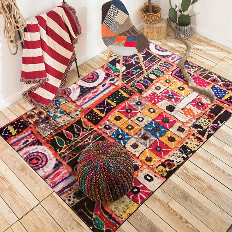 Vintage Boho Print Carpet Bedroom Cloakroom Decor Carpets For Living Room Doormat Coffee Table Study Room Bedside Big Area Rugs
Vintage Boho Print Carpet Bedroom Cloakroom Decor Carpets For Living Room Doormat Coffee Table Study Room Bedside Big Area Rugs