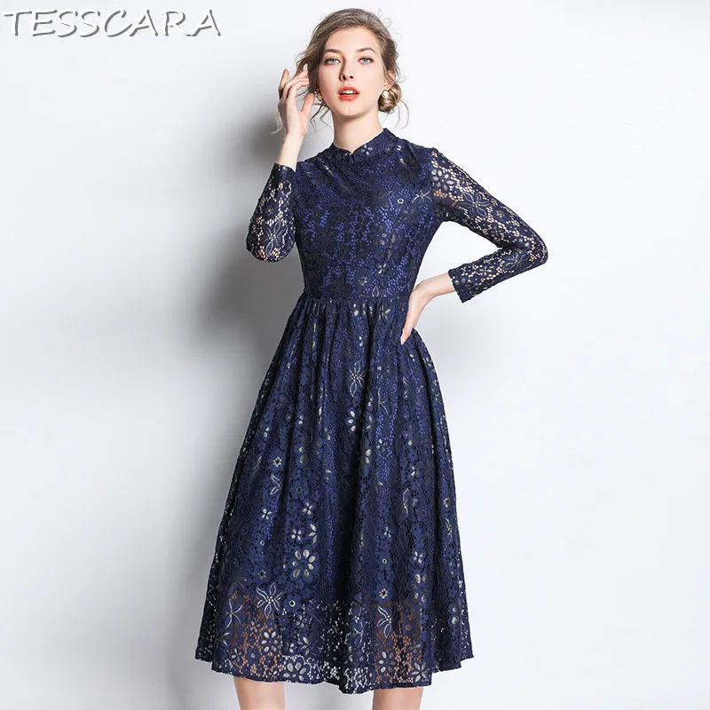 TESSCARA Women Spring Office Elegant Lace Dress Festa Female Vintage High Quality Designer Vestidos Long Party Red Robe Femme
TESSCARA Women Spring Office Elegant Lace Dress Festa Female Vintage High Quality Designer Vestidos Long Party Red Robe Femme