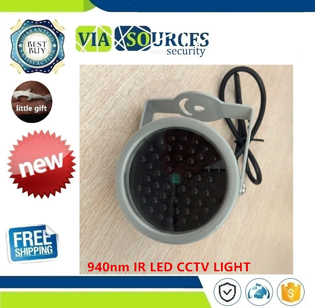 940nm IR LED illuminator Security Lighting 48PCS INSIVIBLE Infrared LED For Night Vision Surveillance CCTV Camera Fill light
940nm IR LED illuminator Security Lighting 48PCS INSIVIBLE Infrared LED For Night Vision Surveillance CCTV Camera Fill light