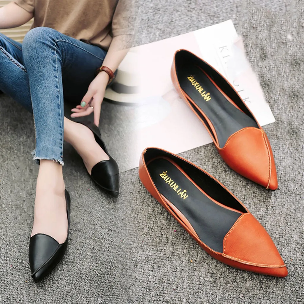 2019 Women Summer Fashion Casual Beauty Single Shoes Slip On Pointed Shallow Mouth Casual Flat Sandals chaussures femme 50 
2019 Women Summer Fashion Casual Beauty Single Shoes Slip On Pointed Shallow Mouth Casual Flat Sandals chaussures femme 50
