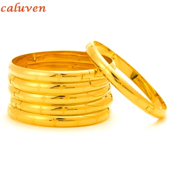 Cross 8MM/64mm Gold Color Ethiopian Arabic Bangles for Women Gift Open Size Laser Bangles Dubai Gold Jewelry Bangles
Cross 8MM/64mm Gold Color Ethiopian Arabic Bangles for Women Gift Open Size Laser Bangles Dubai Gold Jewelry Bangles