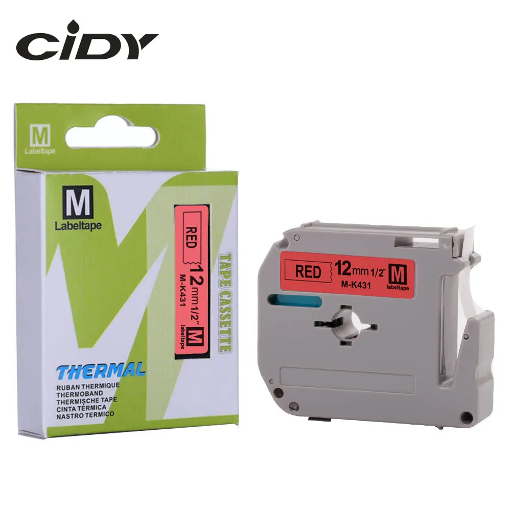 5PK MK 231 431 531 631 731 Label Tape for Brother P-Touch PT-70HOT Printer 1//2/"