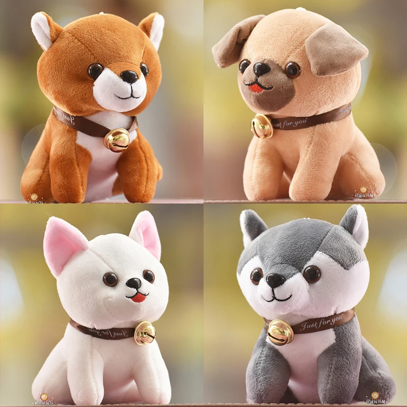 gift wholesale 4pcs 15cm chihuahua husky shar pei shiba inu dog