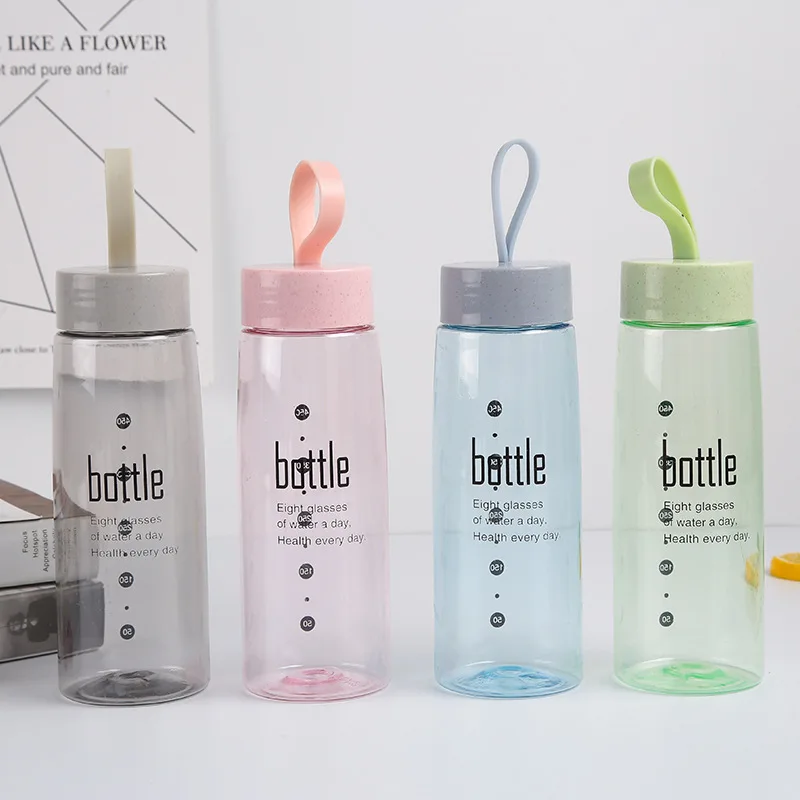 Фото 520 мл Модная Портативная Спортивная бутылка для питьевой воды пластиковая