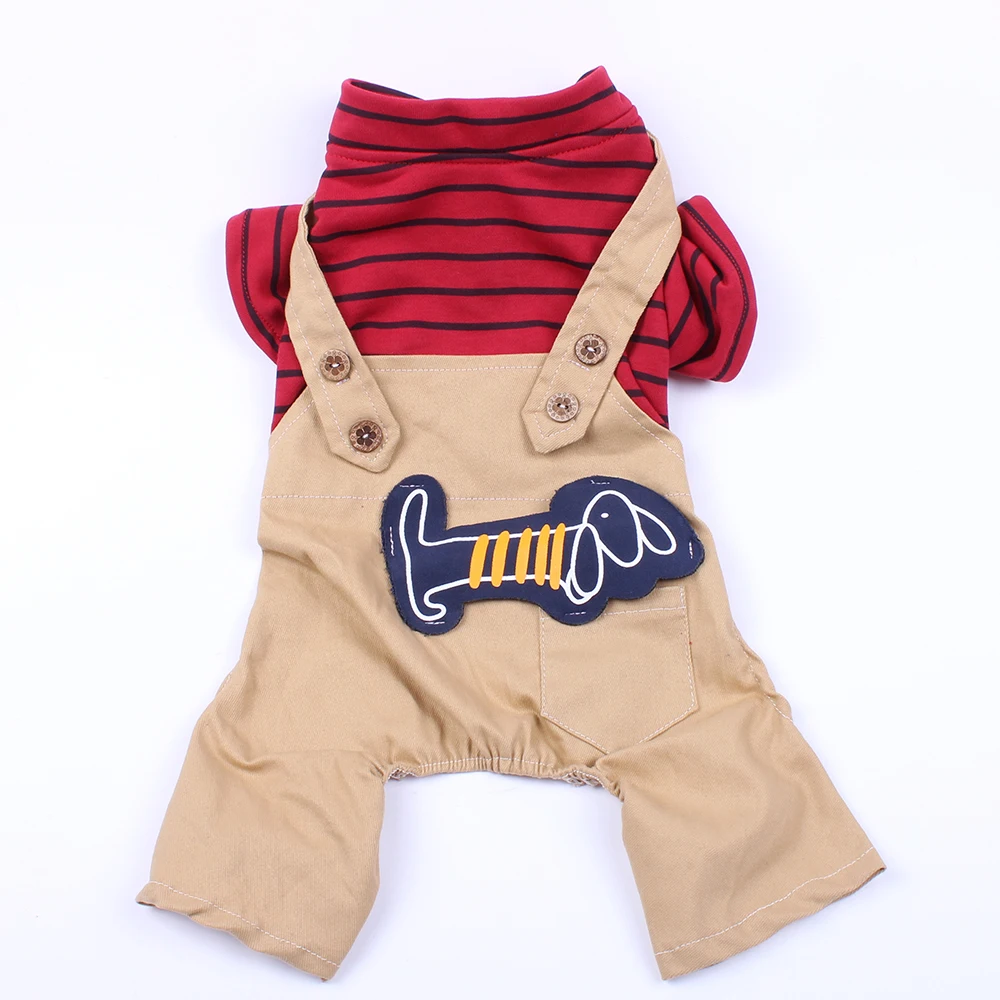 Small Dog Cat Striped Strap Jumpsuit Rompers Pet Puppy Coat Jacket Spring/Summer Apparel 6 sizes
Small Dog Cat Striped Strap Jumpsuit Rompers Pet Puppy Coat Jacket Spring/Summer Apparel 6 sizes