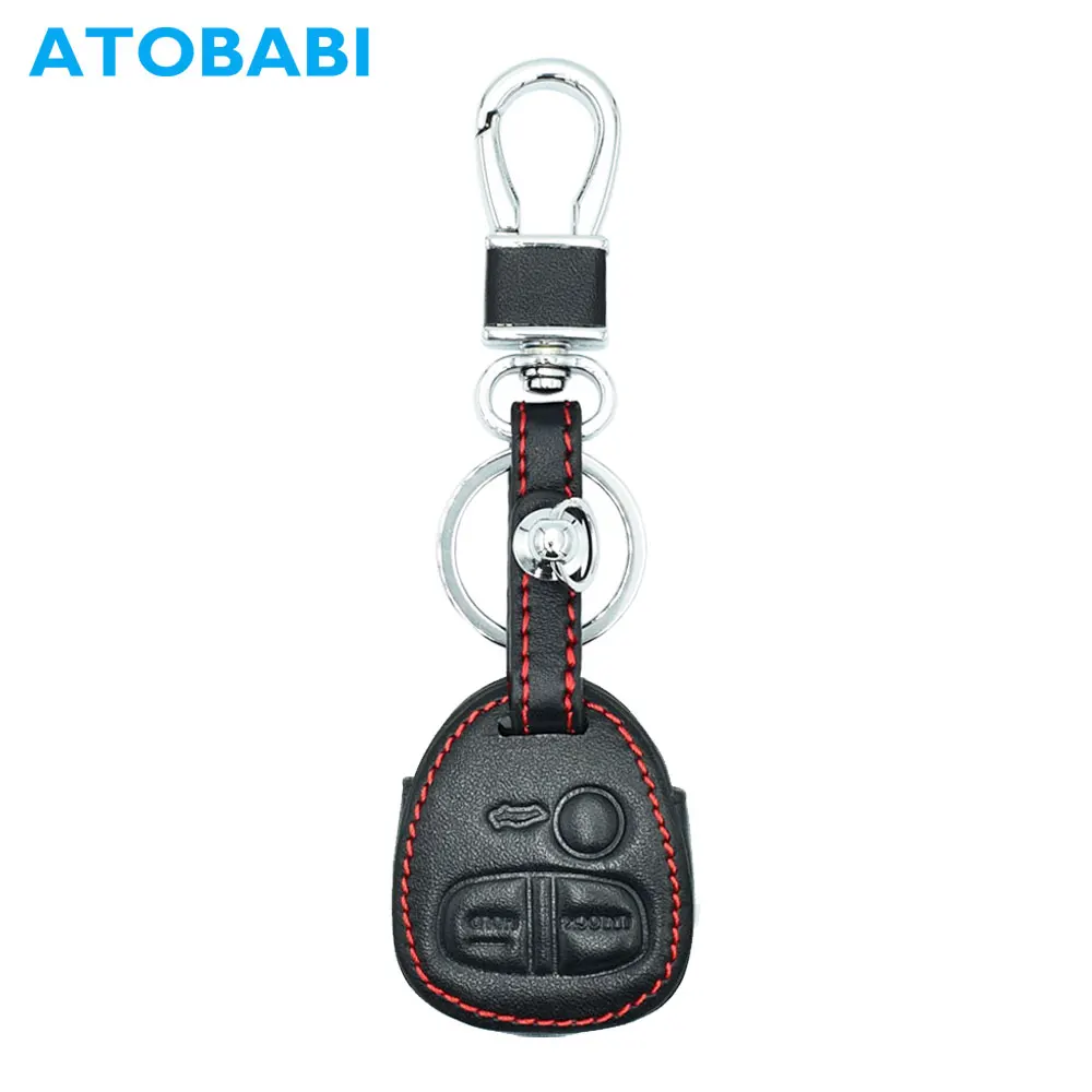 ATOBABI Genuine Leather Car Key Case Keychain For Mitsubishi Outlander Pajero Lancer EX Mitsubishi ASX 3 Button Remote Fob Cover
ATOBABI Genuine Leather Car Key Case Keychain For Mitsubishi Outlander Pajero Lancer EX Mitsubishi ASX 3 Button Remote Fob Cover