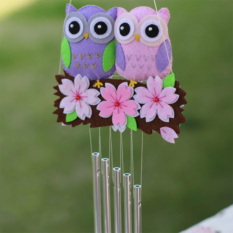 Cut-free non-woven material bag handmade diy cloth Owl wind chime new creative lover gift
Cut-free non-woven material bag handmade diy cloth Owl wind chime new creative lover gift