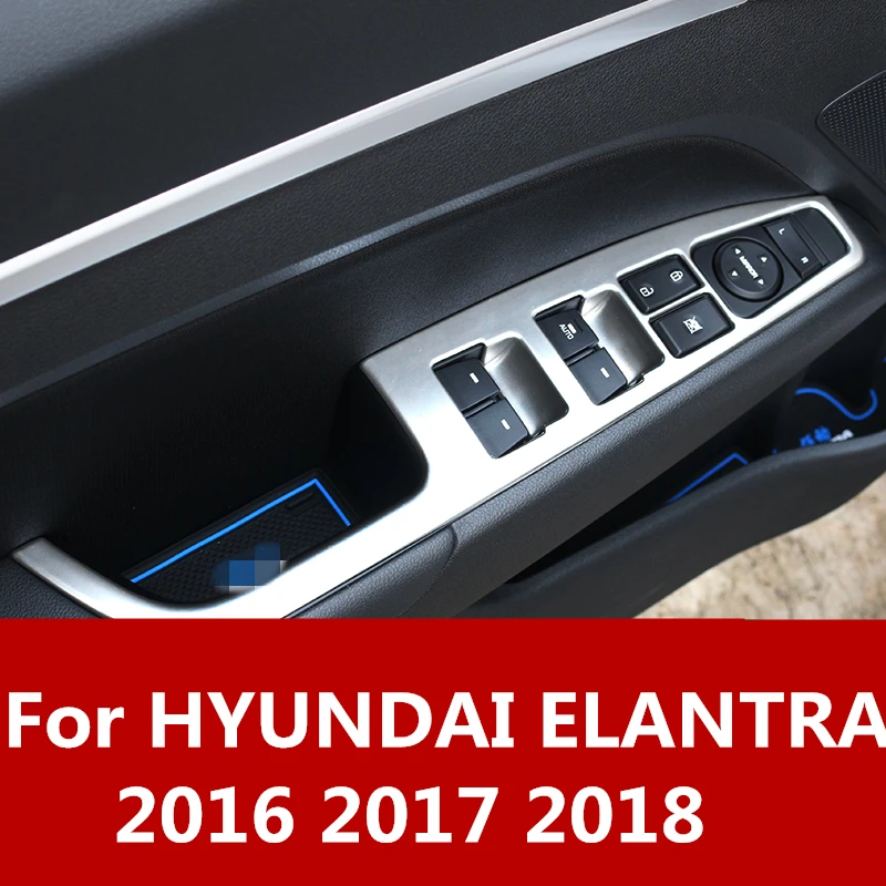 Аксессуары для hyundai Elantra 2016 2017 2018 АБС-пластик хромированные детали салона