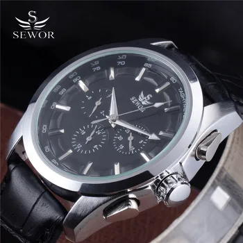 SEWOR Top Brand Classic Brown Leather Strap Date Day Display Montre Homme Male Auto Calendar Mechanical Watch Automatic Watches
SEWOR Top Brand Classic Brown Leather Strap Date Day Display Montre Homme Male Auto Calendar Mechanical Watch Automatic Watches