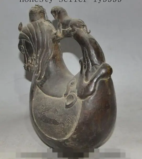 S2151 10"old chinese bronze animal horse brave troops beast statue Wine Tea Pot Flagon discount 30% (C0324)
S2151 10"old chinese bronze animal horse brave troops beast statue Wine Tea Pot Flagon discount 30% (C0324)
